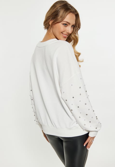 Faina Sweatshirt Damen weiss - Image 4
