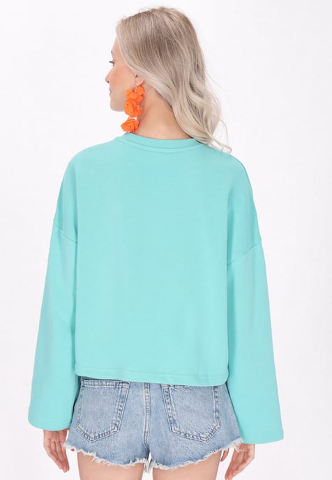 IZIA Sweatshirt Frauen Türkis - Image 4
