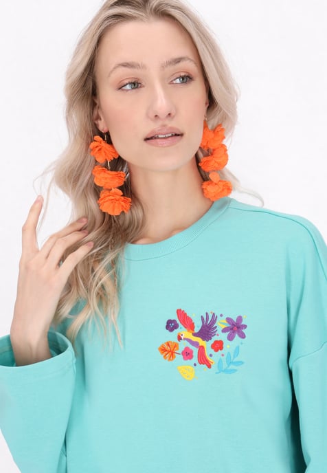 IZIA Sweatshirt Frauen Türkis - Image 5