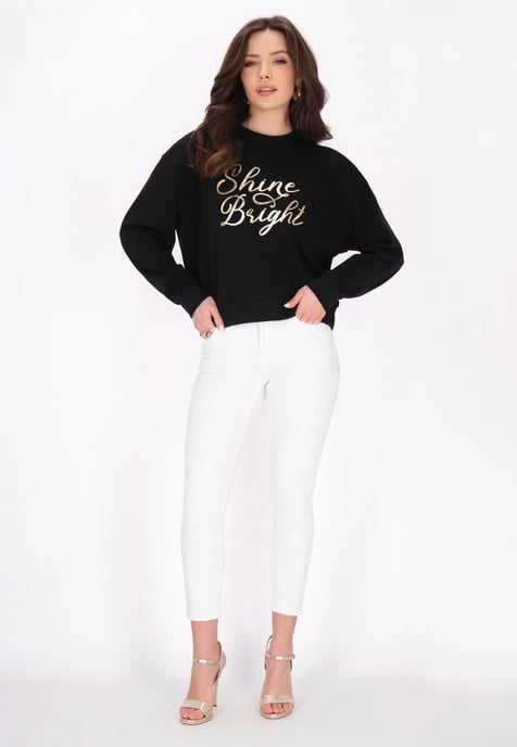 Faina Sweatshirt Frauen Schwarz - Image 2