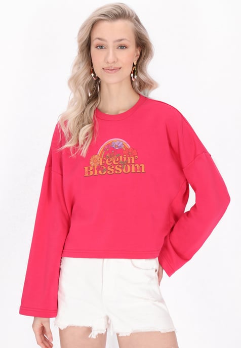 IZIA Sweatshirt Frauen Fuchsie - Image 3