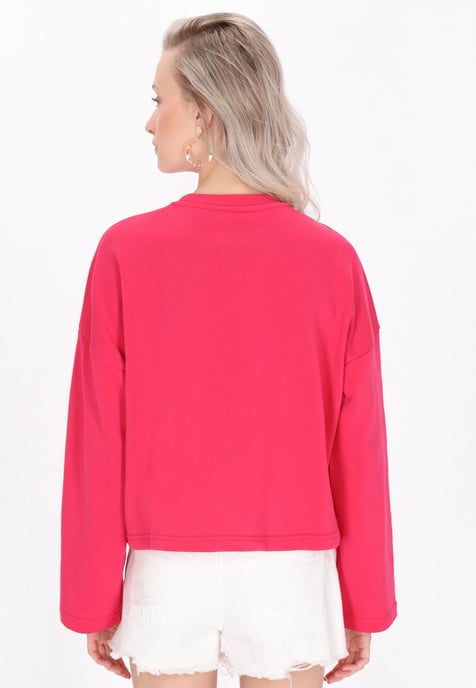 IZIA Sweatshirt Frauen Fuchsie - Image 4