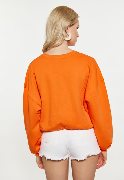 IZIA Sweatshirt Damen orange - Image 4