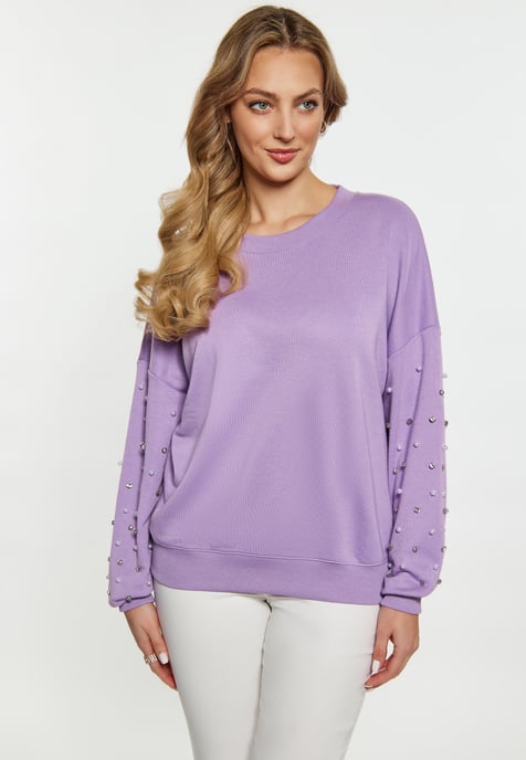 Faina Sweatshirt Damen violett - Image 3