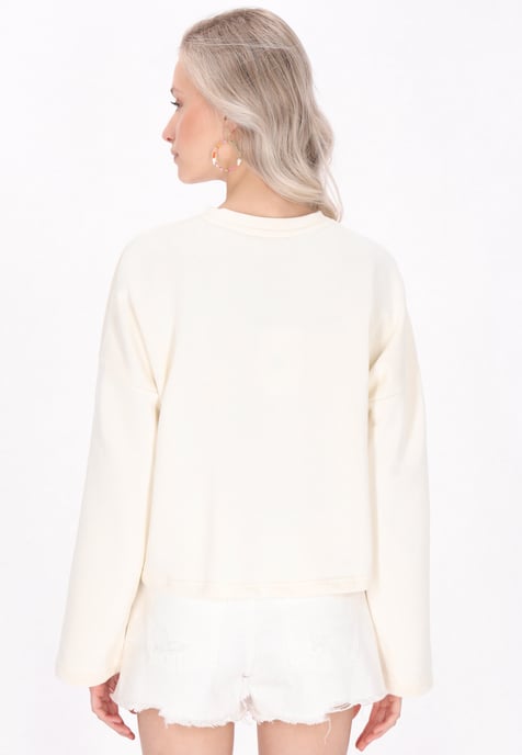 IZIA Sweatshirt Frauen Creme - Image 4