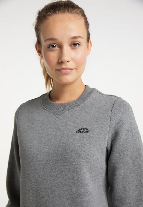 ICEBOUND Pullover Damen grau melange - Image 5