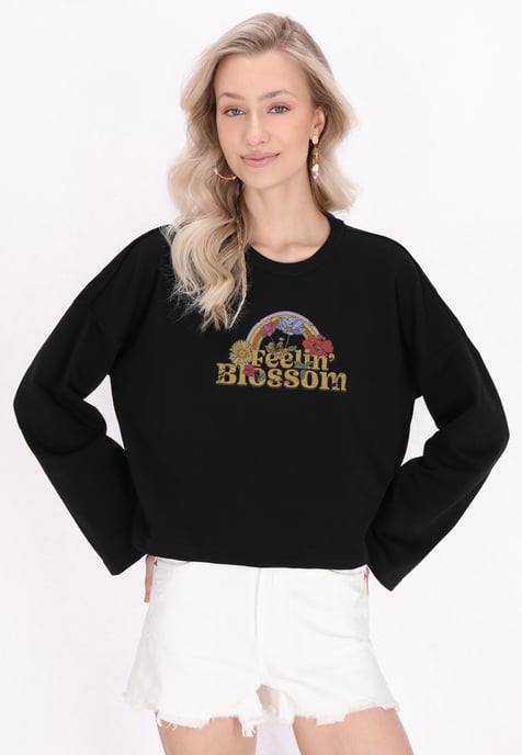 IZIA Sweatshirt Frauen Schwarz - Image 3