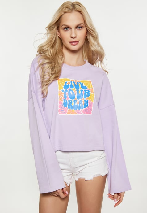 IZIA Sweatshirt Damen Lavendel - Image 3