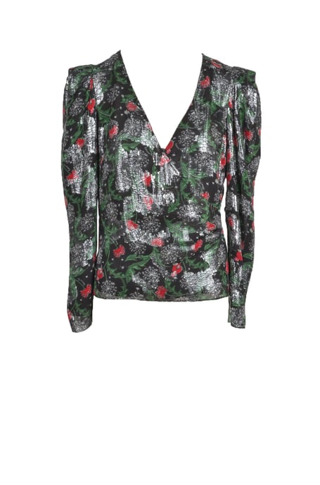 Bluse mit floralem Druck und langen Ärmeln - Image 1