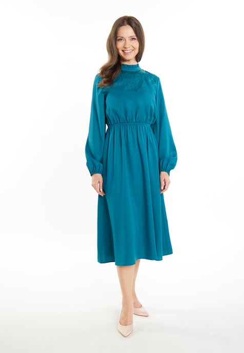 usha Midikleid Damen blau/grün - Image 2