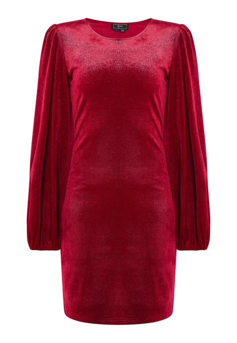 Faina Mini-Langarmkleid Damen weinrot - Image 1