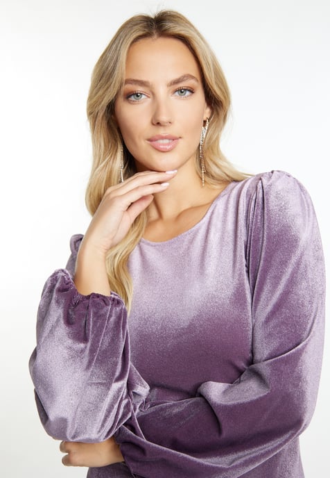 Faina Mini-Langarmkleid Damen Lavendel - Image 5