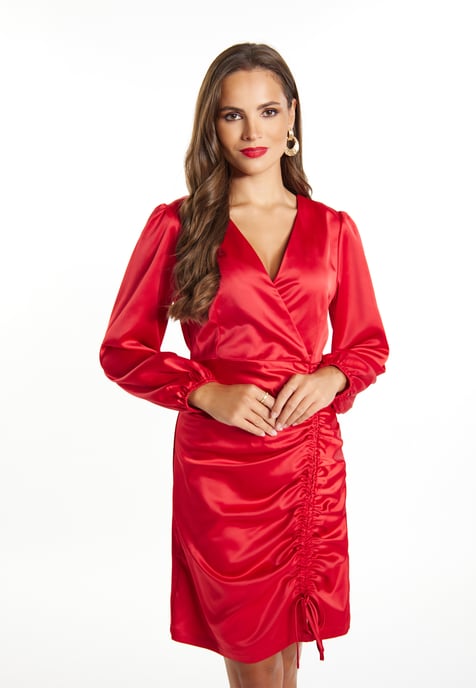 Faina Minikleid aus Satin Damen verrotten - Image 3
