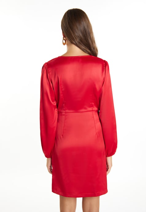 Faina Minikleid aus Satin Damen verrotten - Image 4