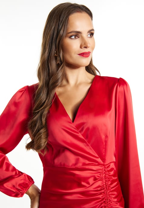 Faina Minikleid aus Satin Damen verrotten - Image 5
