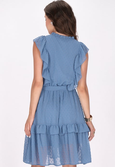Faina Kleid Damen hellblau - Image 4