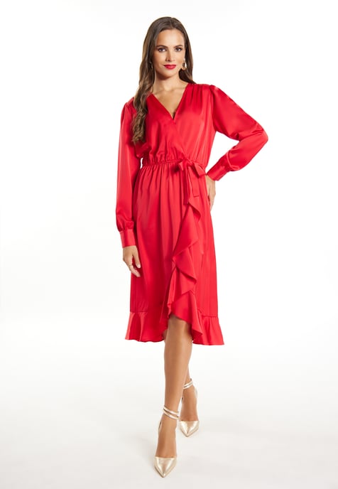 Faina Midi-Langarmkleid Damen verrotten - Image 4
