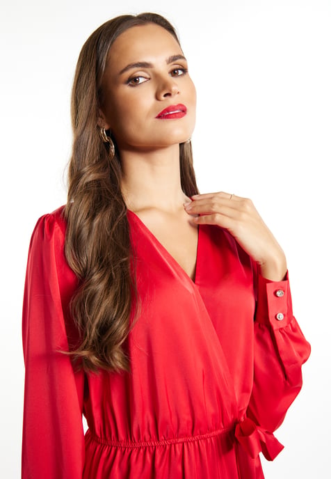 Faina Midi-Langarmkleid Damen verrotten - Image 5