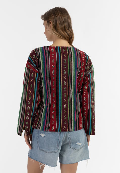 IZIA Wickeljacke Damen Mehrfarbig Schwarz - Image 4