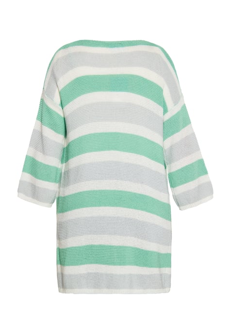 usha Strickjacke Damen Grau Weiss Grün - Image 4