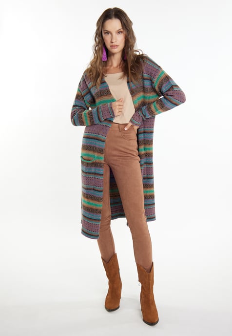 usha Strickcardigan Damen Violett Mehrfarbig - Image 2