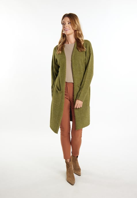 usha Langer Cardigan Damen oliv - Image 2