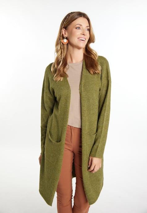 usha Langer Cardigan Damen oliv - Image 3