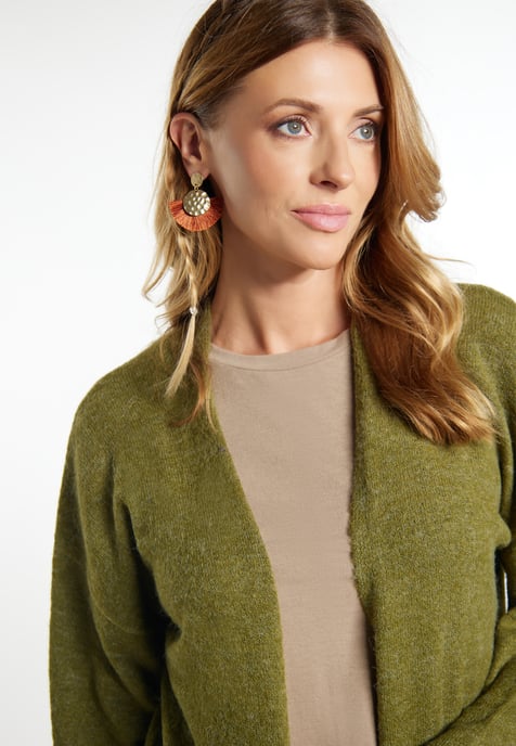 usha Langer Cardigan Damen oliv - Image 5