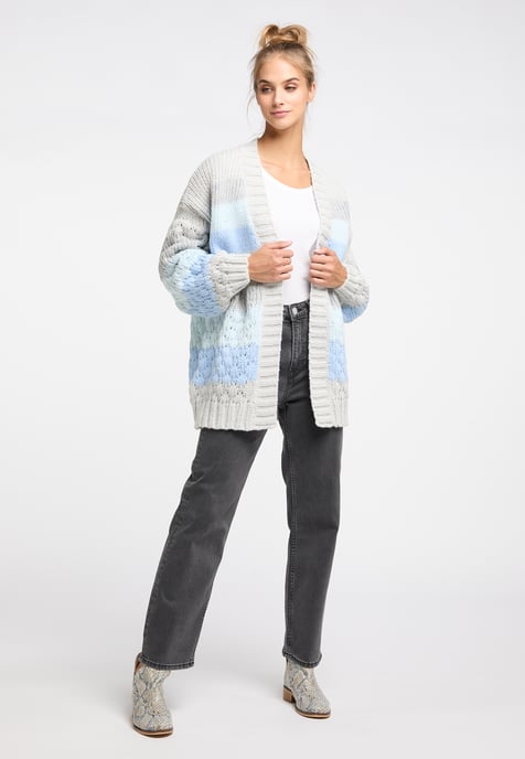IZIA Offener Cardigan Damen hellgrau melange - Image 2