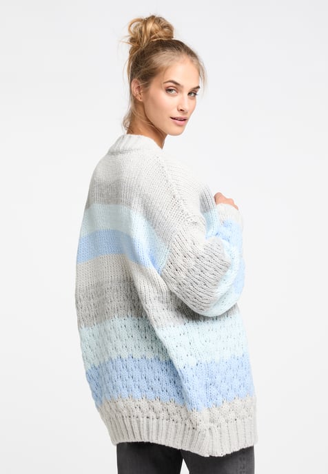 IZIA Offener Cardigan Damen hellgrau melange - Image 4