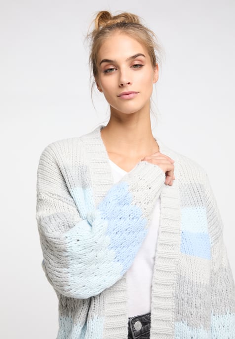 IZIA Offener Cardigan Damen hellgrau melange - Image 5