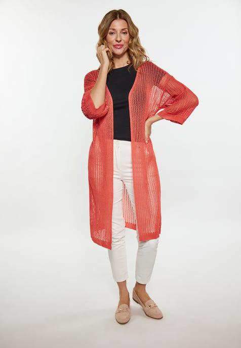 usha Strickjacke Damen koralle - Image 2