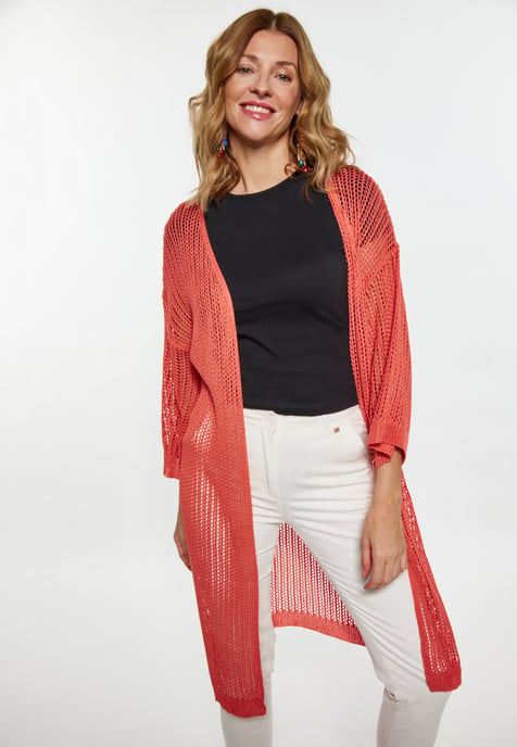 usha Strickjacke Damen koralle - Image 3