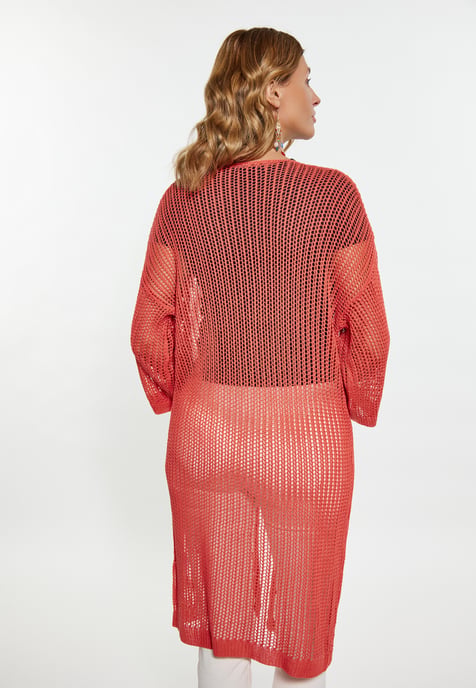 usha Strickjacke Damen koralle - Image 4