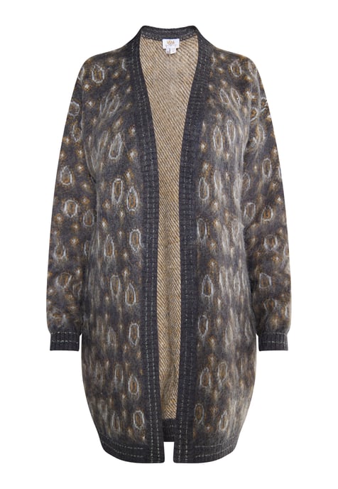 usha Strickcardigan Damen Anthrazit Mehrfarbig - Image 1