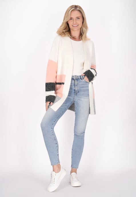 usha Strickjacke Damen Rosa Mehrfarbig - Image 2