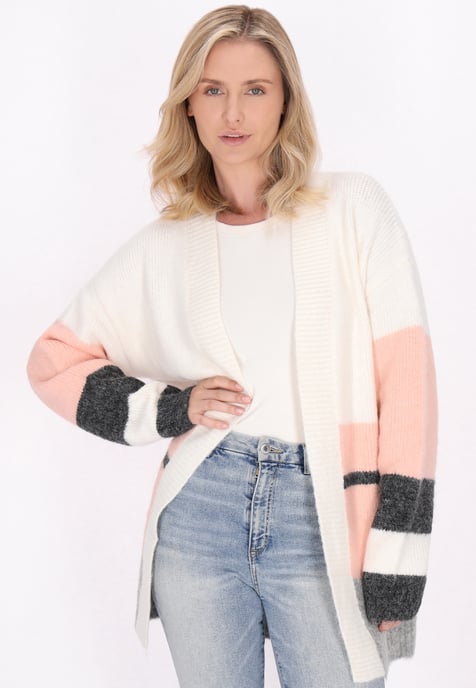 usha Strickjacke Damen Rosa Mehrfarbig - Image 3