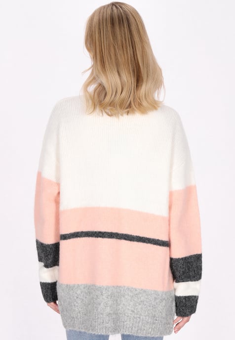 usha Strickjacke Damen Rosa Mehrfarbig - Image 4