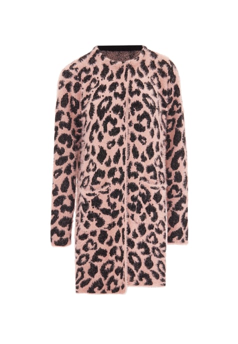 Faina Strickjacke Damen rosa/schwarz - Image 1