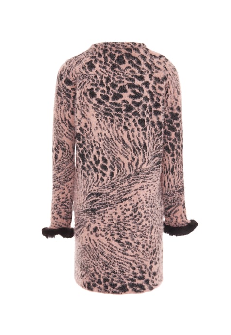 Faina Strickjacke Damen rosa/schwarz - Image 2