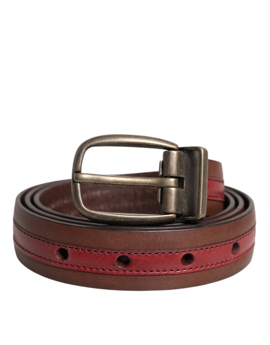 Leder Gürtel mit Metall Schnalle - Image 1