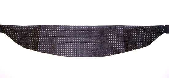 Formeller Kummerbund mit weißen Punkten - Image 5