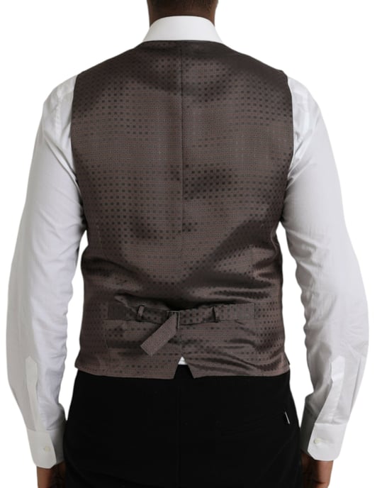 Schwarzes Glitzerwesten im formellen Stil - Image 3