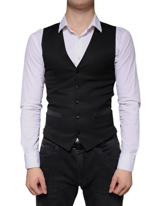 Schwarze Classicfit Weste - Image 2
