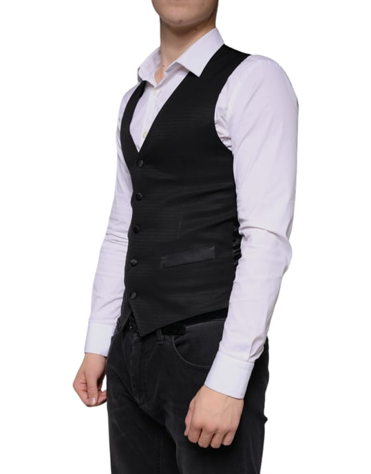Schwarze Classicfit Weste - Image 3