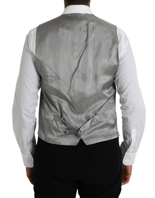 Grau Weste Einfarbig Stil - Image 3