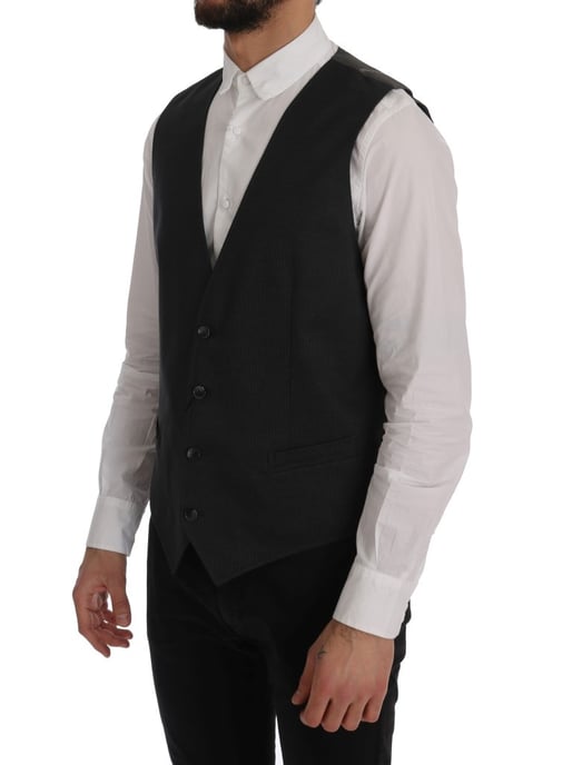Herren Wolle Weste Klassisch V-Ausschnitt - Image 2