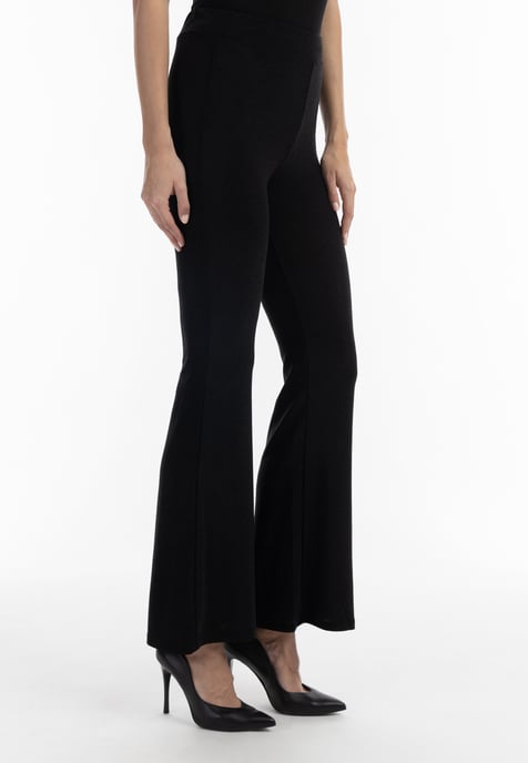 Faina Jersey-Hose mit Glanzgarn Damen schwarz - Image 3