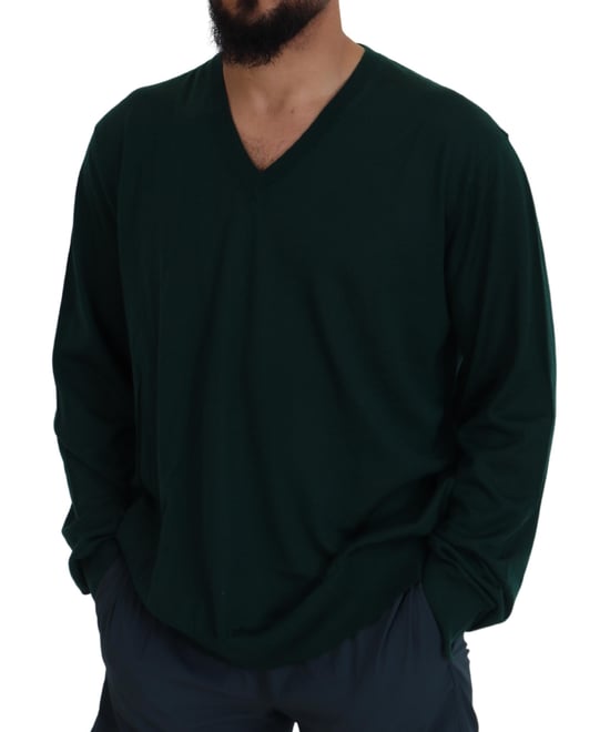 V-Ausschnitt Wollpullover Klassischer V-Ausschnitt - Image 5