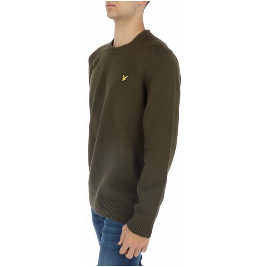 Crew-Neck-Pullover Oliv Lm703 - Image 2